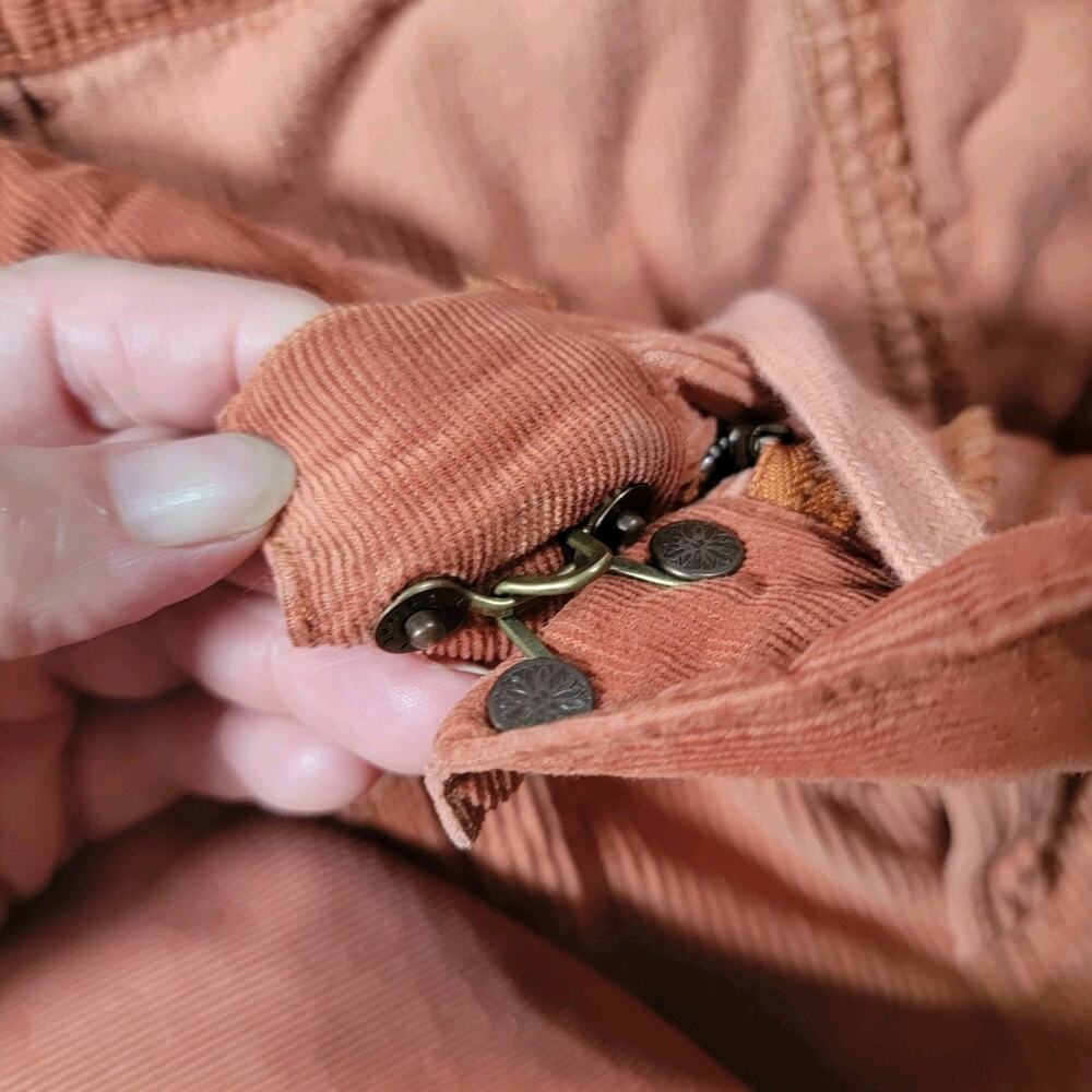 We The Free Wide Leg Corduroy Pants in Rust - Picture 9 of 12